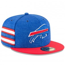 Men's Buffalo Bills New Era Royal/Red 2018 NFL Sideline Home Official 59FIFTY Fitted Hat 3058368